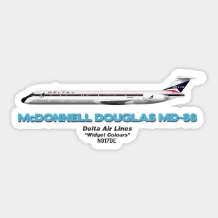 McDonnell Douglas MD-88 - Delta Air Lines "Widget Colours" Sticker